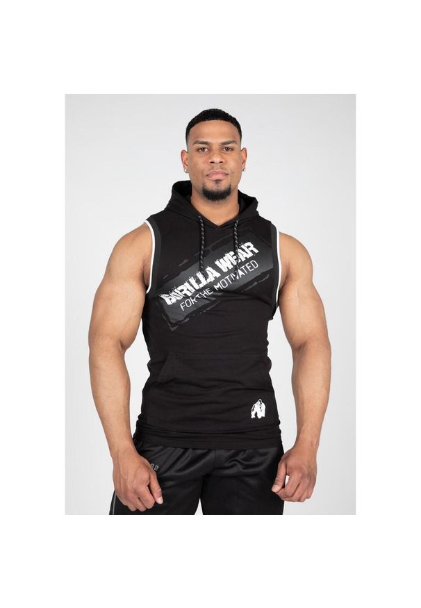GORILLA WEAR - Loretto Z kapturem Top bez rękawów - Czarny. Typ kołnierza: kaptur. Kolor: czarny. Długość rękawa: bez rękawów. Styl: sportowy