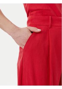LOLA CASADEMUNT Spodnie palazzo LS2514010 Czerwony Wide Leg. Kolor: czerwony. Materiał: lyocell #4