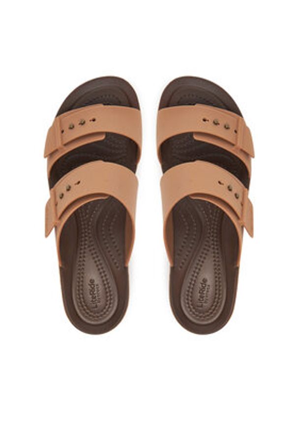 Crocs Klapki Brooklyn Cork Buckle 211252 Beżowy. Kolor: beżowy