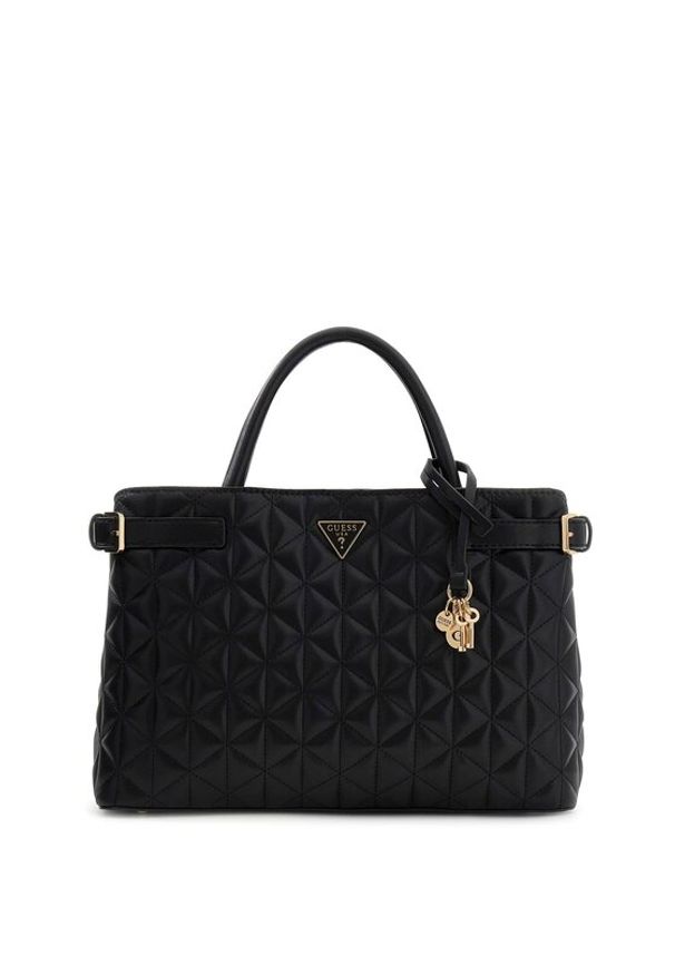 Guess Torebka Paisleigh HWQG9 883060 Czarny. Kolor: czarny. Materiał: skórzane