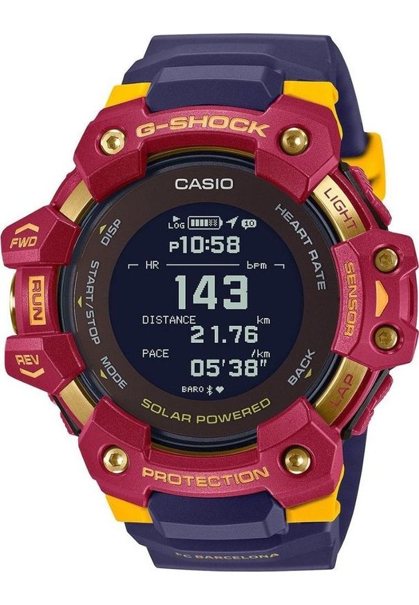 G-Shock - Zegarek G-SHOCK Smartwatch męski Casio GBD-H1000BAR-4ER niebieski pasek. Rodzaj zegarka: smartwatch. Kolor: niebieski