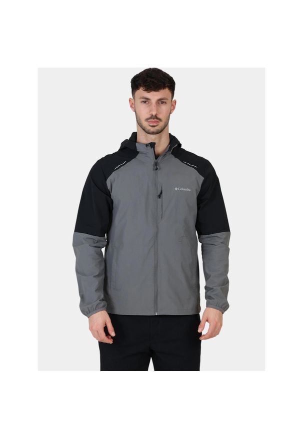 columbia - Kurtka do biegania męska Columbia Columbia Tech Nylon. Kolor: wielokolorowy, szary, czarny. Materiał: nylon. Sport: bieganie