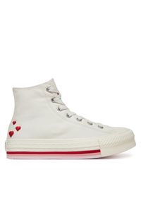 Converse Trampki Chuck Taylor All Star Lift Valentine'S Day Platform A10716C Beżowy. Kolor: beżowy. Materiał: materiał. Obcas: na platformie