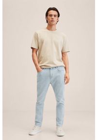 Mango Man jeansy Tom męskie. Kolor: fioletowy #5