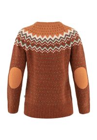 Fjällräven - Sweter damski Fjallraven Ovik Knit Sweater. Kolor: pomarańczowy