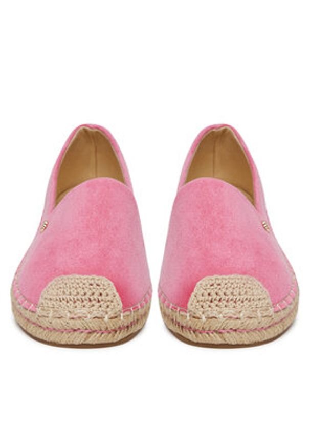 DeeZee Espadryle Q124-1 Różowy. Kolor: różowy. Materiał: materiał