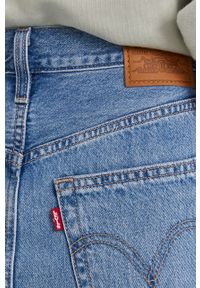 Levi's® - Levi's Spódnica jeansowa midi prosta. Okazja: na spotkanie biznesowe, na co dzień. Kolor: niebieski. Materiał: jeans. Styl: biznesowy, casual #4