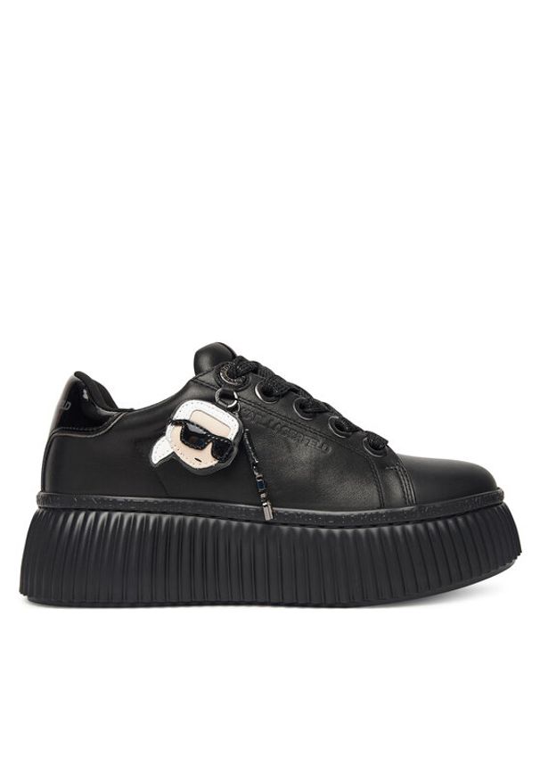 Karl Lagerfeld - KARL LAGERFELD Sneakersy KL42376T Czarny. Kolor: czarny. Materiał: skóra