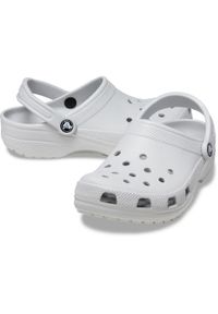 Klapki damskie Crocs Atmoshere Classic. Okazja: na co dzień. Kolor: szary. Materiał: syntetyk, materiał. Styl: casual, sportowy #2