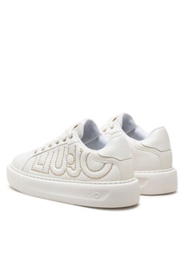 Liu Jo Sneakersy Kylie BF4063 EX014 Biały. Kolor: biały. Materiał: skóra