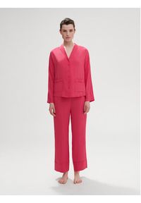 Simone Pérèle Spodnie piżamowe Songe 18S660 Różowy Comfort Fit. Kolor: różowy. Materiał: wiskoza #10