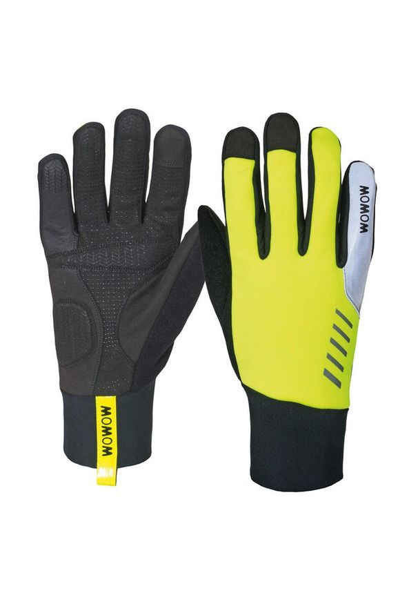 WOWOW - Rękawiczki zimowe Daylight. Kolor: szary, wielokolorowy, żółty. Materiał: guma, tkanina. Sezon: zima. Sport: kolarstwo