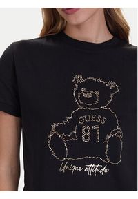 Guess T-Shirt V5BI16 K8FQ4 Czarny Regular Fit. Kolor: czarny. Materiał: bawełna #4