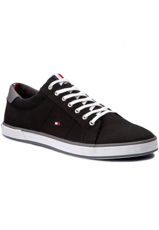 TOMMY HILFIGER - Tenisówki Tommy Hilfiger Harlow 1D FM0FM00596 Black 990. Kolor: czarny