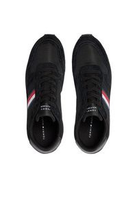 TOMMY HILFIGER - Tommy Hilfiger Sneakersy Runner Evo Mix Ess FM0FM04886 Czarny. Kolor: czarny. Materiał: materiał