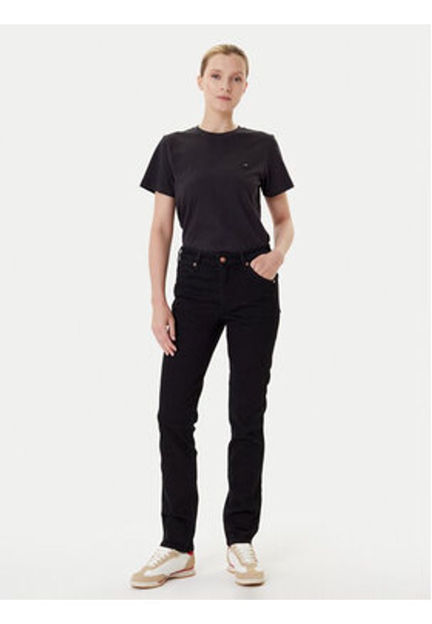 Wrangler Jeansy Piper 112372997 Czarny Slim Fit. Kolor: czarny