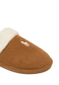 Polo Ralph Lauren Kapcie 842P03595001 Brązowy. Kolor: brązowy. Materiał: zamsz, skóra #4