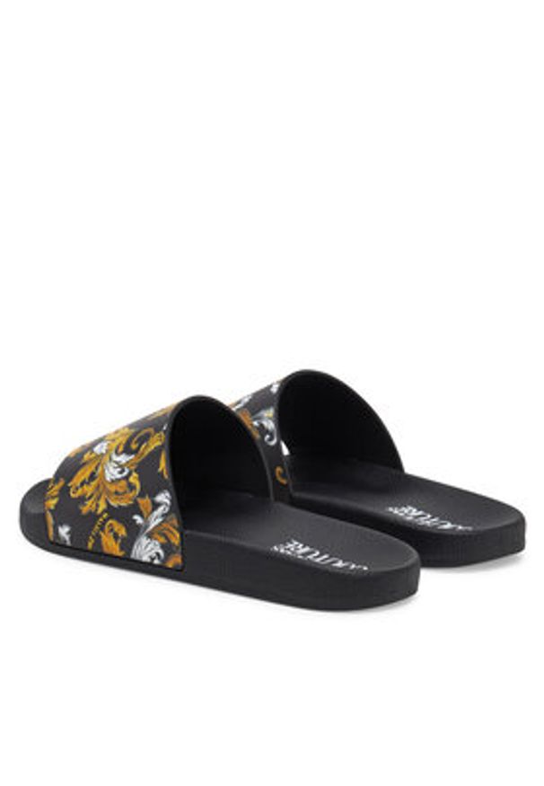 Versace Jeans Couture Klapki 78VA3SQ3 Czarny. Kolor: czarny. Materiał: syntetyk