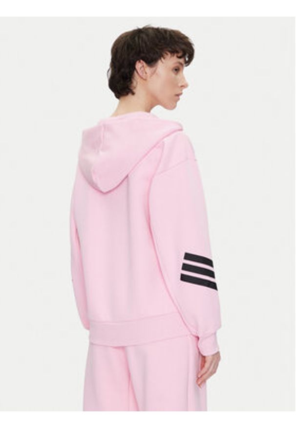 Adidas - adidas Bluza Future Icons 3-Stripes JE0175 Różowy Regular Fit. Kolor: różowy. Materiał: bawełna