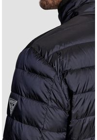 Guess - GUESS Granatowa kurtka męska Light Packable Realdown JKT, Rozmiar M. Kolor: niebieski. Materiał: poliamid, puch. Styl: elegancki #5