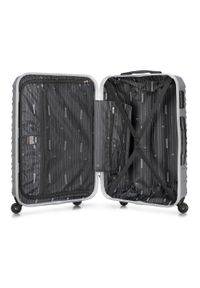 Wittchen - Zestaw walizek z ABS-u z żebrowaniem. Kolor: szary. Materiał: guma #4