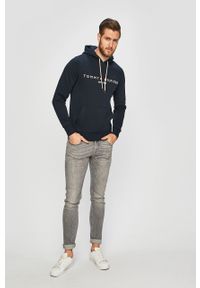 TOMMY HILFIGER - Tommy Hilfiger - Bluza MW0MW10752. Okazja: na co dzień. Typ kołnierza: kaptur. Kolor: niebieski. Wzór: aplikacja. Styl: casual #2