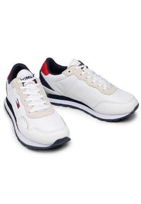 Tommy Jeans Sneakersy Lifestyle Mix Runner EM0EM00668 Biały. Kolor: biały. Materiał: materiał #4