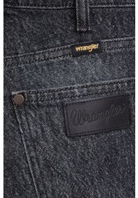 Wrangler jeansy MOM STRAIGHT GRANITE damskie high waist. Stan: podwyższony. Kolor: szary #3