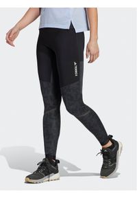 Adidas - adidas Legginsy Terrex Agravic Trail HL1727 Szary Tight Fit. Kolor: szary. Materiał: syntetyk