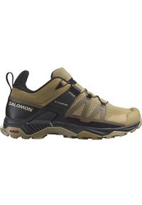 salomon - Buty trekkingowe męskie Salomon X Ultra 4. Kolor: brązowy, beżowy, czarny, wielokolorowy. Materiał: materiał. Szerokość cholewki: normalna #1