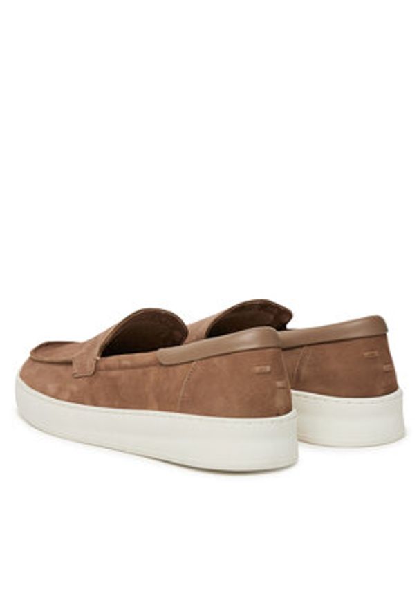 Filling Pieces Mokasyny Signature Loafer 79128261108 Beżowy. Kolor: beżowy. Materiał: skóra