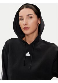 Adidas - adidas Bluza Future Icons 3-Stripes IP1533 Czarny Loose Fit. Kolor: czarny. Materiał: bawełna, syntetyk #2