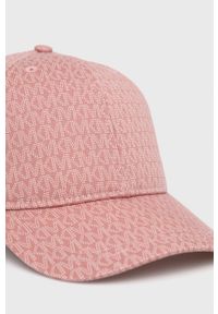 MICHAEL Michael Kors czapka MS200045TG kolor różowy wzorzysta. Kolor: różowy. Materiał: bawełna #3