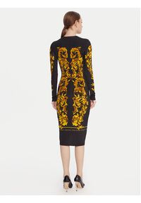 Versace Jeans Couture Sukienka codzienna 79HAO9P0 JS524 Czarny Slim Fit. Okazja: na co dzień. Kolor: czarny. Materiał: wiskoza. Typ sukienki: proste. Styl: casual #3