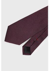 Hugo - Krawat. Kolor: czerwony. Materiał: materiał #2