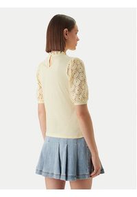 Morgan Bluzka 241-DULIE Żółty Regular Fit. Kolor: żółty. Materiał: bawełna #2