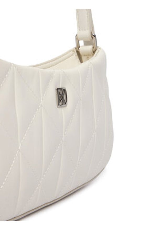 Calvin Klein Torebka Quilted Sm Shoulder Bag LV04F3327G Biały. Kolor: biały. Materiał: skórzane