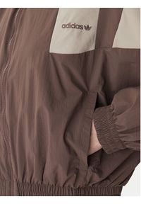 Adidas - adidas Bluza Blocked Washed KD8787 Brązowy Oversize. Kolor: brązowy. Materiał: syntetyk #2