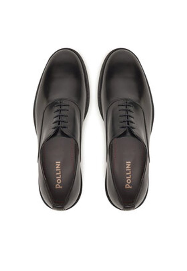 Pollini Półbuty SB10112M0MUA0000 Czarny. Kolor: czarny. Materiał: skóra