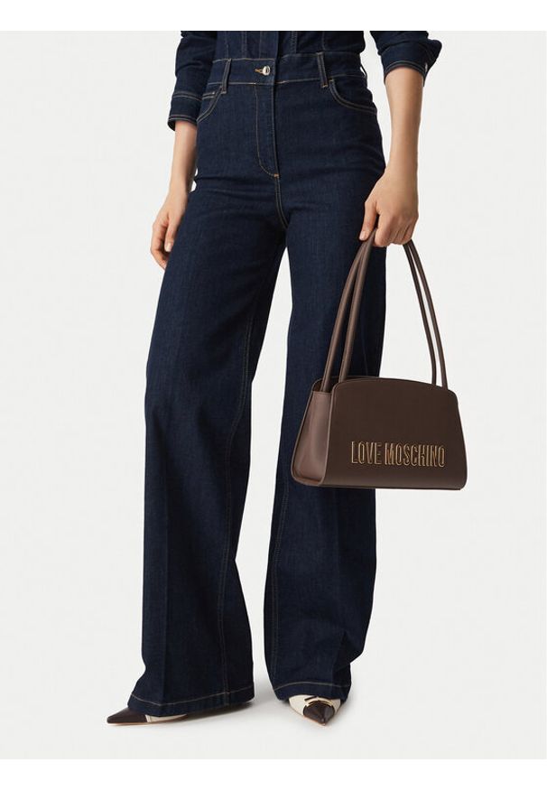 Love Moschino - LOVE MOSCHINO Torebka JC4187PP1PKD0300 Brązowy. Kolor: brązowy. Materiał: skórzane