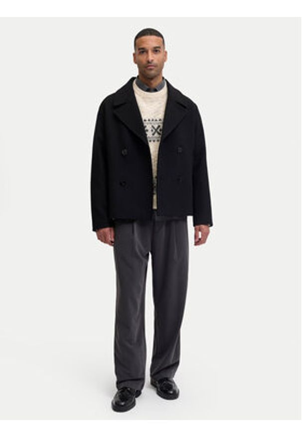 Jack & Jones Sweter Blumax 12286244 Beżowy Relaxed Fit. Kolor: beżowy. Materiał: syntetyk