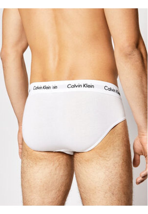 Calvin Klein Underwear Komplet 3 par slipów 0000U2661G Biały. Kolor: biały. Materiał: bawełna