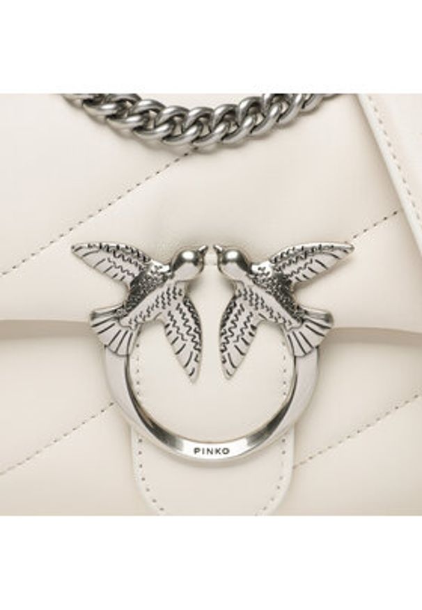 Pinko - PINKO Torebka Love Mini Puff Cl . PE 23 PLTT 100039 A0F2 Écru. Materiał: skórzane