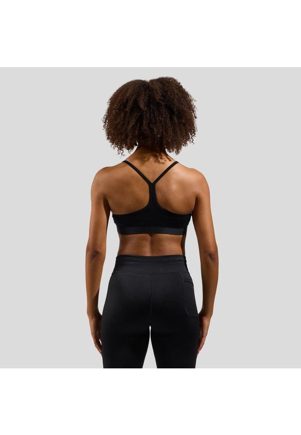 Odlo - Biustonosz sportowy damski ODLO Merino Soft Sport Bra. Kolor: czarny