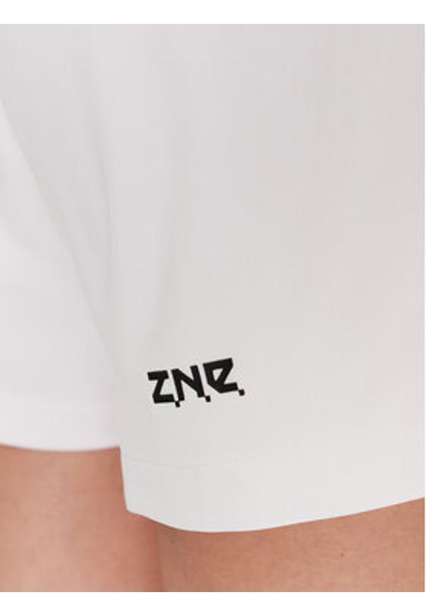 Adidas - adidas Szorty sportowe Z.N.E. IN9481 Biały Loose Fit. Kolor: biały. Materiał: syntetyk