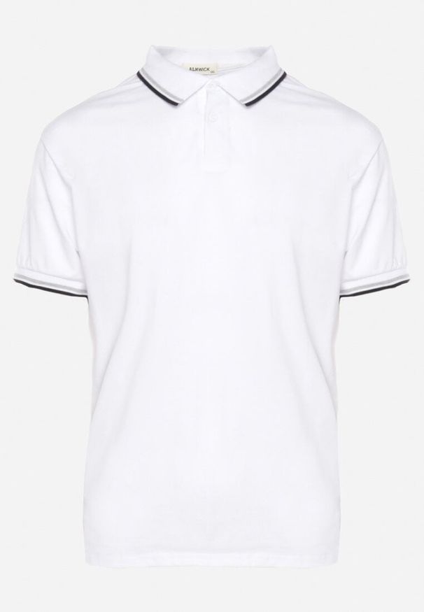 Born2be - Biała Koszulka o Fasonie Polo z Guzikami Timarie. Okazja: na spotkanie biznesowe. Typ kołnierza: polo. Kolor: biały. Materiał: dresówka. Styl: klasyczny, biznesowy, elegancki