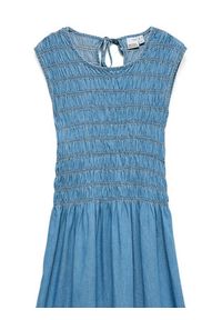 Vero Moda Sukienka jeansowa Nerina 10346564 Niebieski Regular Fit. Kolor: niebieski. Materiał: bawełna #2