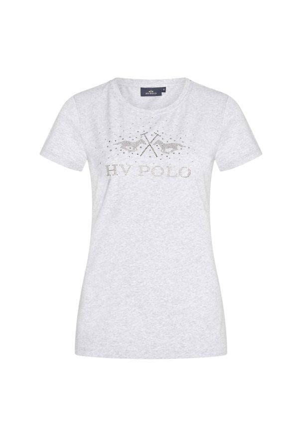 HV POLO - Koszulka damska HV Polo Lola. Typ kołnierza: polo. Kolor: szary