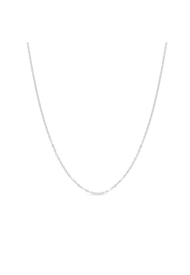 W.KRUK Srebrny Łańcuszek - srebro 925 - WWK/L007. Materiał: srebrne. Kolor: srebrny. Wzór: ze splotem, aplikacja