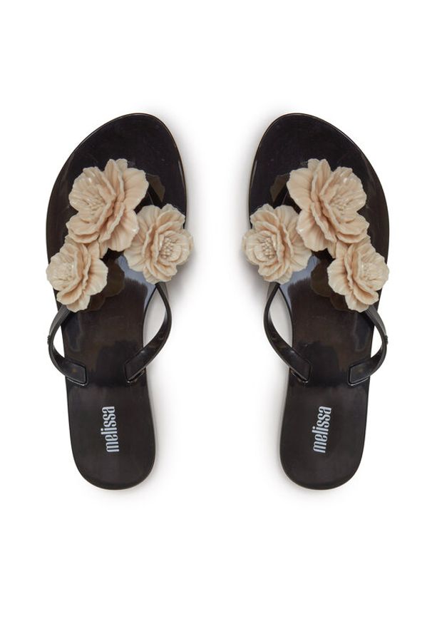 melissa - Melissa Japonki Melissa Harmonic Springtime Ad 35704 Czarny. Kolor: czarny